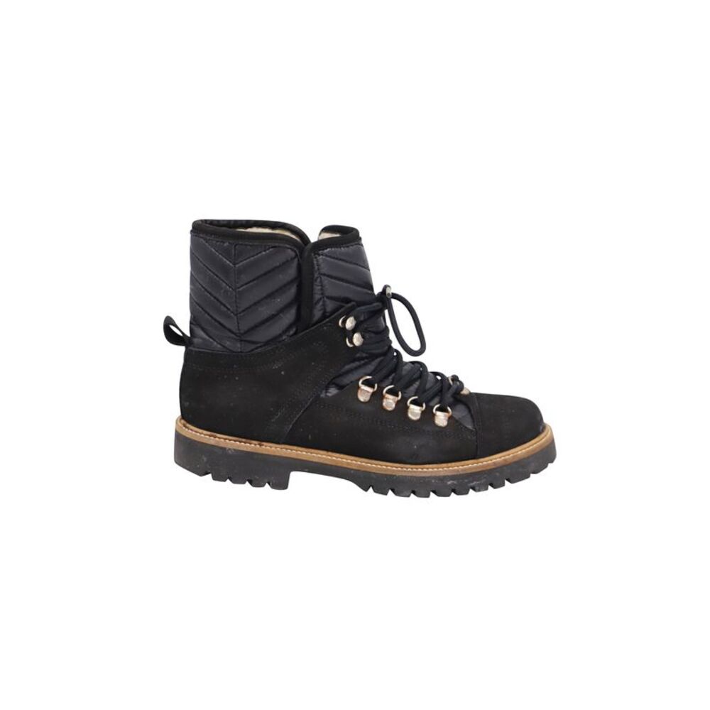 Ganni Edna Ankle Boots in Black Suede